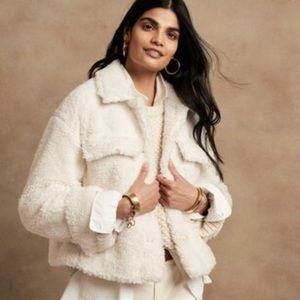 Woman’s: Cropped Sherpa Trucker Jacket - NWT